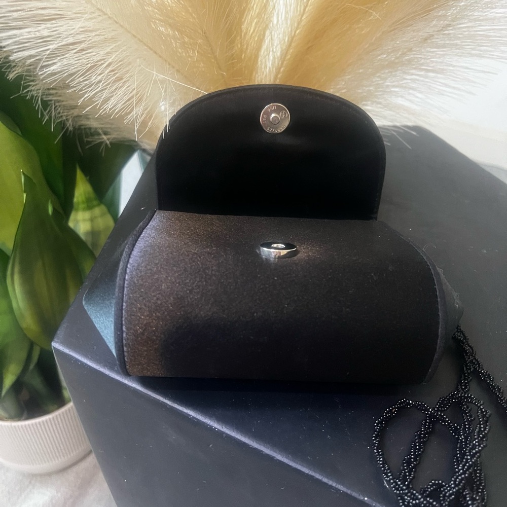Mini Black Satin Clutch Bag by La Regale - Picture 5 of 5